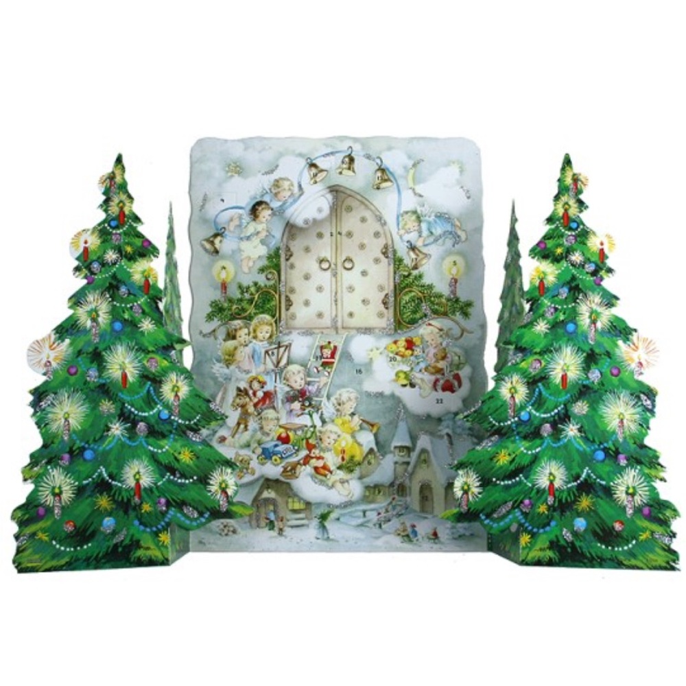 Advent Calendar An Angel Visit 3D Standing Korsch Verlag #11204 Reusable